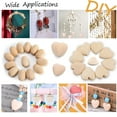 thumbnail image 5 of 20 Pcs Natural Wood Heart Beads,Undyed Wooden Spacer Beads,for DIY Earring Bracelets Necklace Jewelry Making Home Decoration(1.57inchx1.57inch), 5 of 5