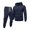 163#Navy, variant on Men's Pullover Tracksuit 2 Piece Set Lightweight Hoodie and Sweatpants Casual Regular Fit Outfit