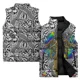 thumbnail image 3 of Chaleco de trabajo con estampado artístico de moda para hombre, ropa informal y cálida para hombre, chaquetas de invierno para hombre, chaleco cómodo y versátil resistente al viento frío, 3 of 5