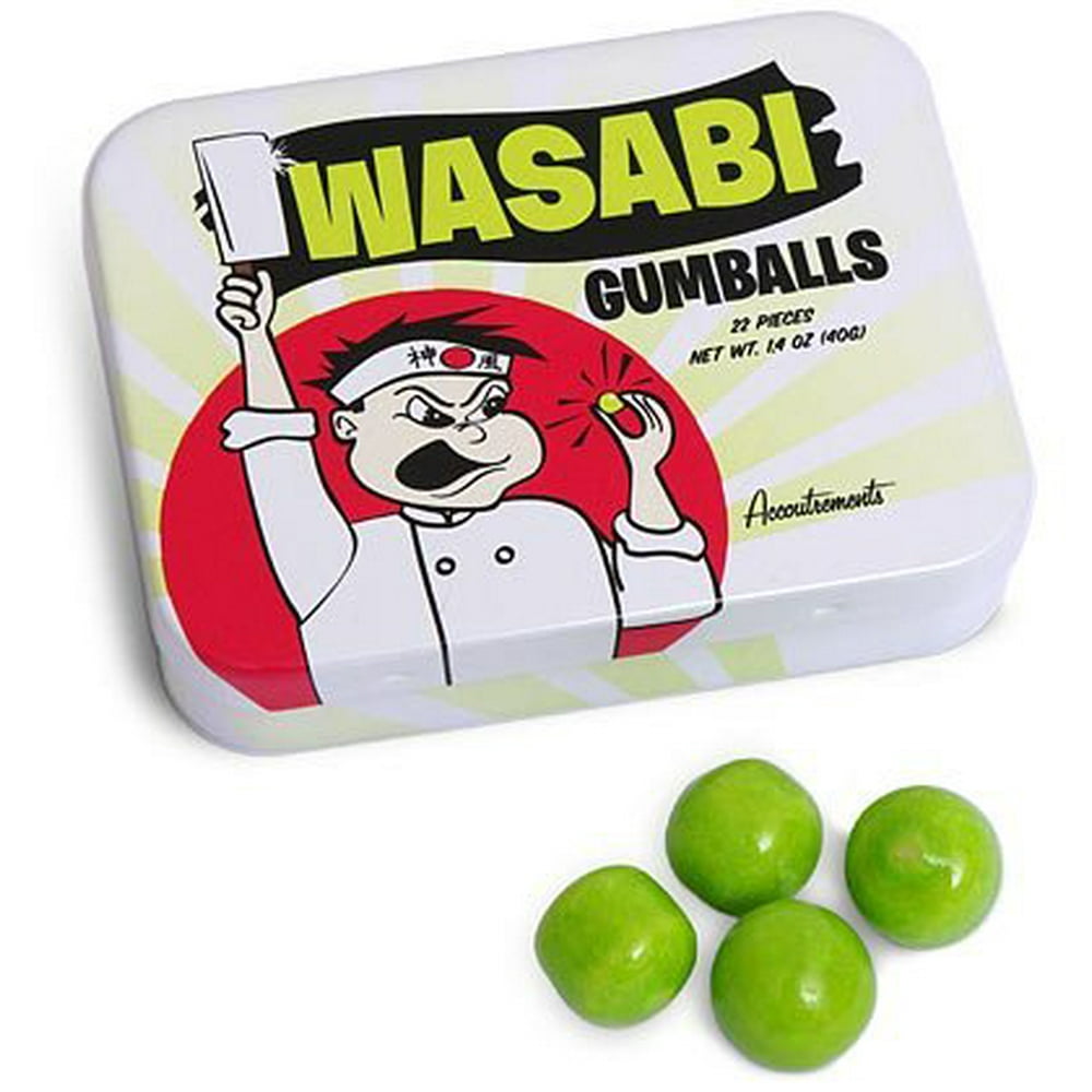 Accoutrements Wasabi Gumballs in Tin