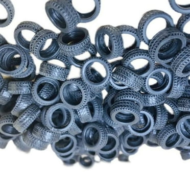 1/32 Model Tire Set Strong and Wear-Resistant Rubber, 50 Pieces Making Tires Rc Accessory
