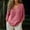 🔥 Pink, variant on Sentmoon Womens Clothing Clothes Fall and Winter Women's Casual Loose-fitting Fashionable Long-sleeved V-neck Pullover Top for Travel and Packable Convenience Pink L