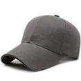 thumbnail image 2 of MKKAS Men’s Long Brim Baseball Cap Hat, Adjustable Outdoor Sports Sun Protection Hat for Fishing and Hiking, Gray, Baseball Cap Hat, Long Brim, 2 of 4