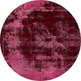 thumbnail image 1 of Ahgly Company Indoor Round Abstract Pink Violet Pink Abstract Area Rugs, 6' Round, 1 of 6