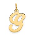 thumbnail image 1 of Diamond2Deal 14K Pendentif Initiale en Or Jaune Lettre g pour Femmes, 1 of 6