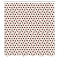 thumbnail image 2 of Ambesonne Modern Shower Curtain, Hand-Drawn Ladybugs Plot, 69"Wx75"L, Rust and Charcoal Grey, 2 of 4