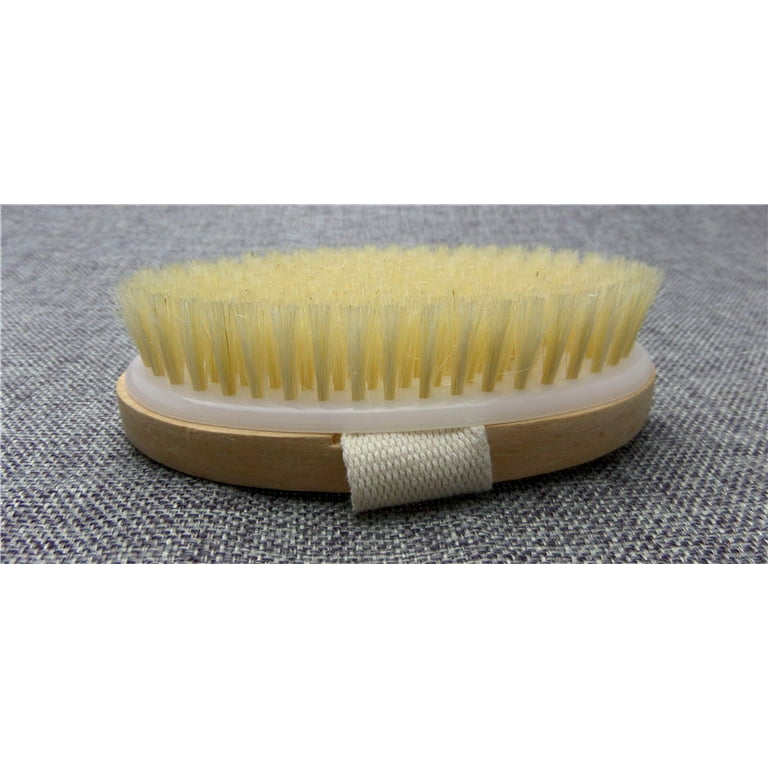 Dry Skin Body Brush - Improves Skin's Health and Beauty -  Natural Bristle - Remove Dead Skin and Toxins, Cellulite Treatment,  Improves Lymphatic Functions, Exfoliates, Stimulates Blood Circulation :  Beauty & Personal Care