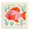 Happy Fish Seaweed Sprigs, variant on Stupell Industries Tropical Whimsical Gradient Fish Canvas Art, 17 x 17, by Andrea Haase