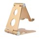 thumbnail image 1 of Soporte para teléfono Soporte plegable para tableta de escritorio Soporte antideslizante para teléfono móvil de aleación de aluminio, dorado Inevent EL001051-04, 1 of 7