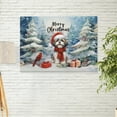 thumbnail image 2 of Merry Christmas Shih Tzu Enjoys Woofmas Winter Xmas Holiday Horizontal Matte Canvas Poster Lion Dog Lover Gifts Wall Art Home Decor - 02022, 2 of 5