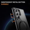 thumbnail image 5 of Dteck Magnetic for Samsung Galaxy S24 Ultra Case Electroplated TPU Frame Compatible with MagSafe Hard PC Clear Back Shockproof Phone Cover for Samsung Galaxy S24 Ultra,Black, 5 of 8