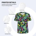 thumbnail image 3 of KLL Watercolor Cactuses for Men's Baseball Shirts,Short Sleeve Casual Shirts Button Down Shirt for Men Beach Summer Wedding Shirt-Large, 3 of 7