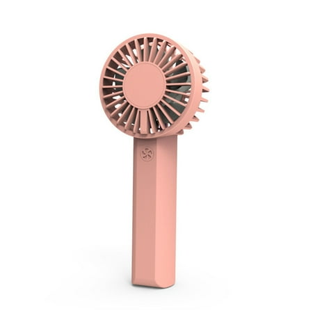 

Creative Handheld Portable Mini Fan Charging Dual Motor Fan Pink