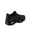 Black Glitter, variant on Flow-19 Stretch Elastic Mesh Lace Up Rubber Air Bubble Cushion Fashion Sneaker ( Grey, 6 )