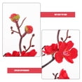 thumbnail image 3 of TABLETREANDS Flor De Ciruelo Artificial Roja En Maceta Para De Y Espacios Comerciales, 3 of 7