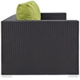 thumbnail image 3 of Modern Contemporary Urban Design Outdoor Patio Balcony Sofa, Green, Rattan, 3 of 5