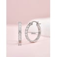 thumbnail image 4 of Limerencia Titanium Hoop Earrings for Sensitive Ears, Silver, 4 of 7