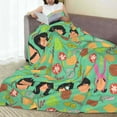 thumbnail image 4 of Bob's Burgers Bed Blanket Super Soft Fleece Throw Blanket Lightweight Warm Cozy Cartoon Blankets Gifts for Kids Adults 40"x30", 4 of 8