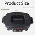 thumbnail image 2 of Electric Hot Pot and BBQ Grill, Hot Pot BBQ Integrated Electric Grill Hot Pot, 2 in 1 Versatile Non-Stick Frying Pan, Electric Barbecue Table Top Grill Hot Plate, 2 of 7