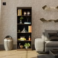 thumbnail image 2 of Librero con 5 repisas para libros revistas y decoración de madera altura 175 cm, 2 of 7