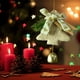 thumbnail image 4 of Adornos de Halloween, regalos de Halloween, colgante de árbol de Navidad rojo, espejo retrovisor para coche, adornos navideños, regalo de Navidad para coche, colgante de fieltro, 4 of 6