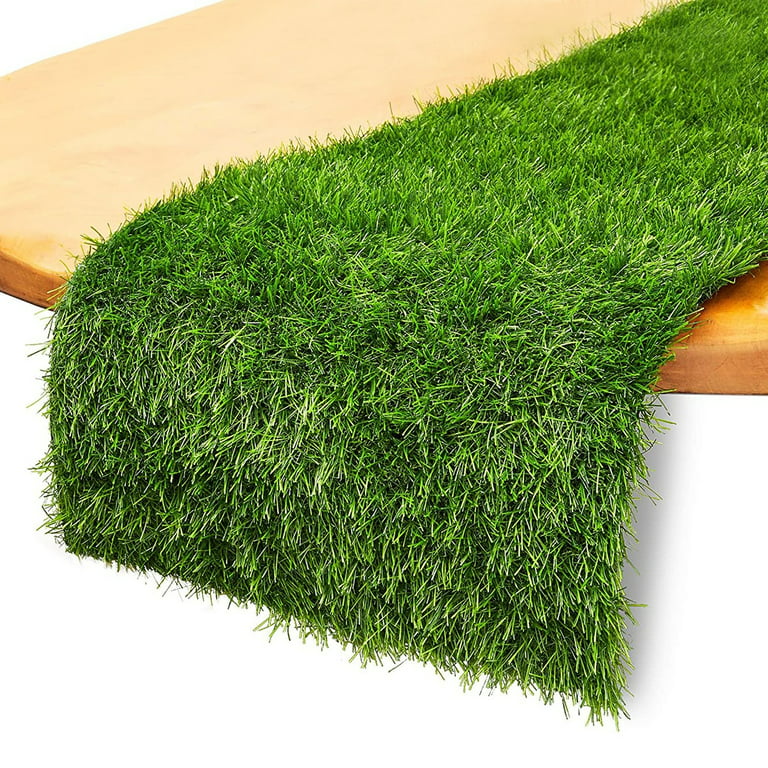  Luchuan Artificial Grass Table Runner for Table