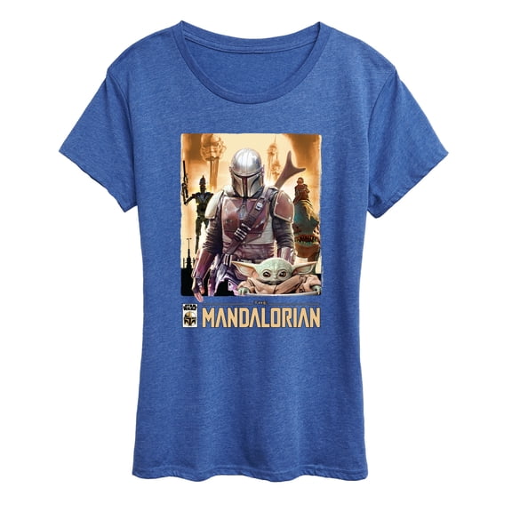 Star Wars - Mandalorian Collage - Women's Short Sleeve Graphic T-Shirt