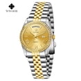 thumbnail image 4 of Men Watch Classic Analog Quartz Date Stainless Steel Milanese Mesh Band Ultra-Thin Rectangle Dial Luminous, 4 of 7