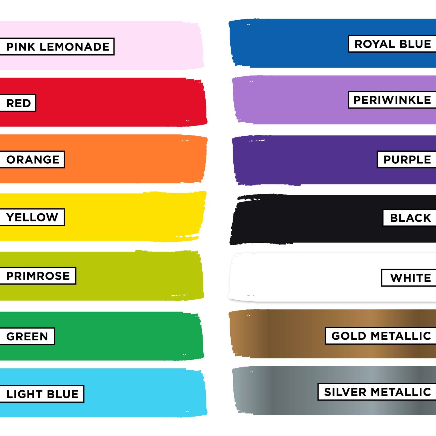 Tulip • Brush-on fabric paint Rainbow color collection 12pcs