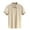 Beige, variant on Sngxgn Men's Short Sleeve Cotton Stretch Polo Shirt(Beige,L)
