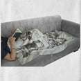 thumbnail image 6 of Alcohol Soft Flannel Fleece Blanket, Vintage Hand-Drawn Sketch of Alcoholic Beverages with Lime Olive Mint, Cozy Plush for Indoor and Outdoor Use, 50" x 70", Eggshell and Dark Taupe, by Ambesonne, 6 of 6