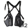 thumbnail image 1 of Estuche para arnés de hombro,Bolso de hombro tipo bandolera de piel sintética con doble asa para debajo del brazo,Cartera de ocio para hombre con bolsillos ocultos,Bolso de hombro doble, 1 of 8