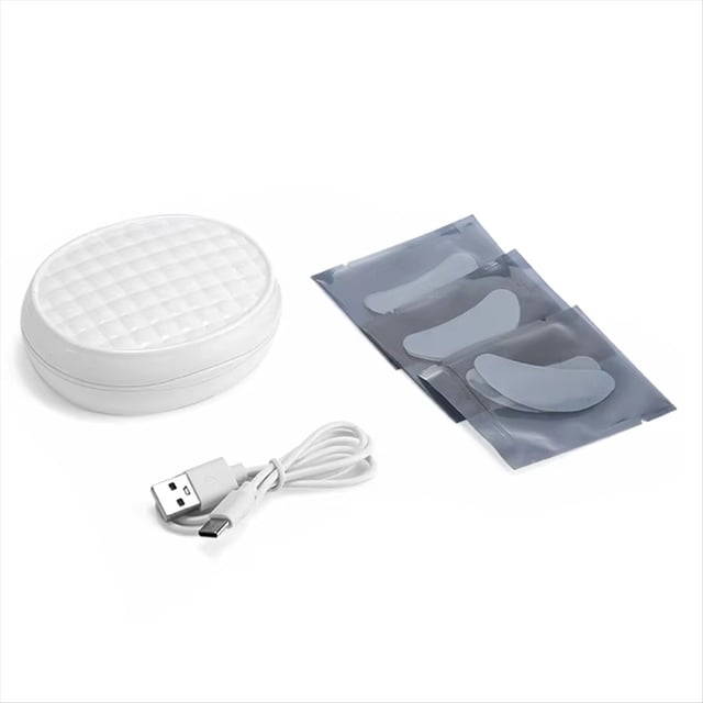 Masajeador de Ojos con Luz Roja y EMS, Dispositivo Antienvejecimiento para el Cuidado Ocular, Reduce Bolsas y Ojeras, Almohadillas Portátiles para Rejuvenecimiento Ocular.