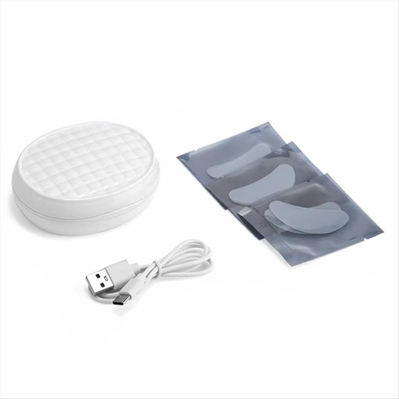 Masajeador de Ojos con Luz Roja y EMS, Dispositivo Antienvejecimiento para el Cuidado Ocular, Reduce Bolsas y Ojeras, Almohadillas Portátiles para Rejuvenecimiento Ocular.