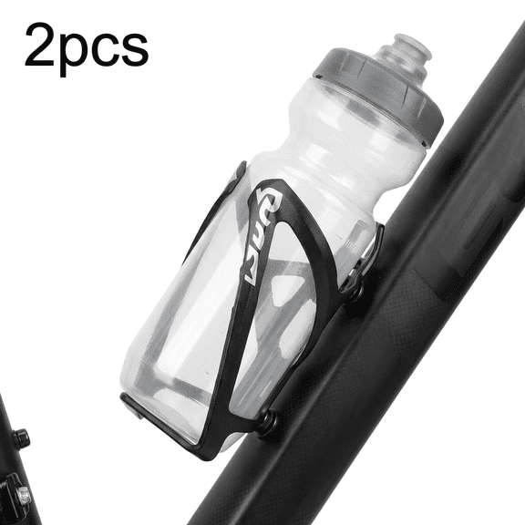ROSEXIXI Bike Water Bottle Holder 2 Pack Lightweight PC Bicycle Drink Cage Secure Grip Cycling Cup Bracket Bicycle Water Bottle Cage For Road Mountain Bike Riding Accessories