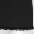thumbnail image 6 of renvena Half Slips for Women Underskirt Short Lace Trim Above Knee Half Slip Black One Size, 6 of 7