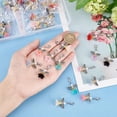 thumbnail image 7 of 64pcs Angel Wing Charm Guardian Angel Pendant Fairy Dangle Charms with Lobster Claps Colorful Pearl Flower Beads for Earring Necklace Bracelet Key Chain Making, 7 of 7