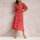 thumbnail image 1 of Vestido De Mujer, Hermoso Y Atractivo Estampado Con Cuello En V Para Viajes Para El Ocio Diario OTVIAP M rojo, 1 of 6