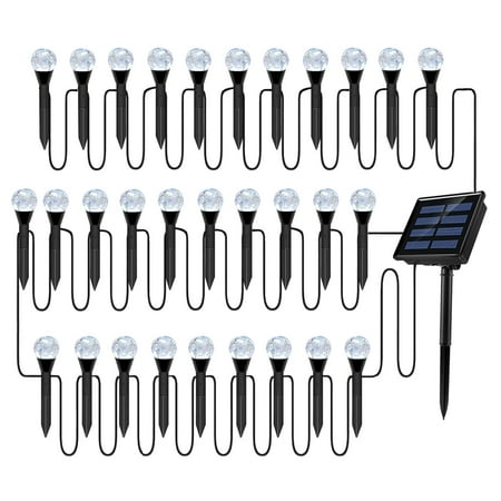 

Vistreck Solar Bubbles Lawn Lamp String Set Outdoor Landscape Decoration IP65 Waterproof Leds Solar-Powered Stake Lights for Pathway/Courtyard/Garden