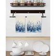 thumbnail image 2 of Vintage Reeds Kitchen Dish Towels for Drying Dishes Set of 2, Farmhouse Pastoral Botanical Leaves Waffle Weave Microfiber Hand Tea Bathroom Towels Quick Dry & Absorbent Towel 15.7x23.6, 2 of 7