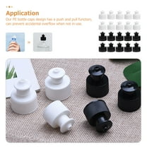LULULION 40Pcs Portable Bottle Caps Professional Water Bottle Lids with Overflow Prevention