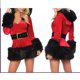thumbnail image 1 of Vestido De Navidad con capucha De Papá Noel para mujer, disfraces De Cosplay Sexy, ropa De fiesta De Noche, Vestidos cálidos De invierno, 1 of 4