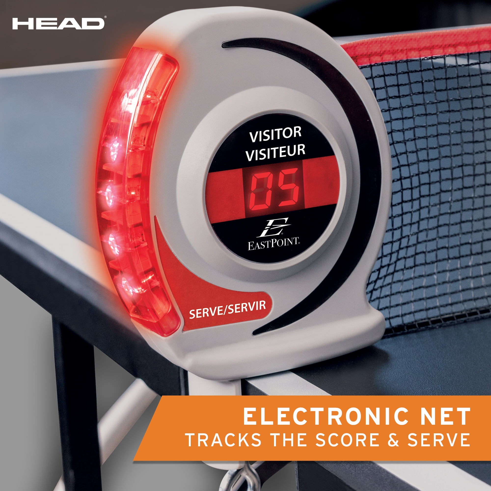HEAD Easy Setup Ping Pong Table with Electronic Scorer