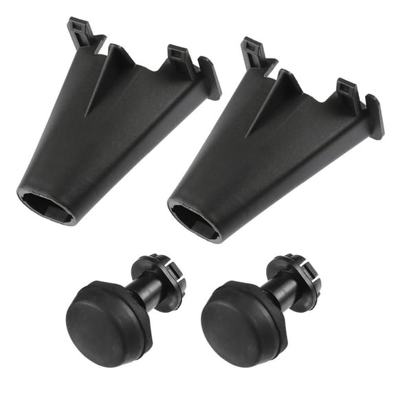 Unique Bargains 2 Set Car Hood Rubber Bumper Hood Bumper Stops Cushion Stoppers Black for Ford Escape C-Max 2003-2019