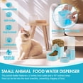 thumbnail image 3 of Wekvgz 2Pcs Rabbit Food Water Dispenser 520ml Rabbit Water Dispenser 1200ml Rabbit Food Dispenser Hanging Rabbit Water Bottle Dispenser Large Rabbit Feeder and Water Dispenser Set for Bunny, 3 of 8
