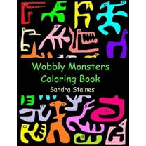 Wobbly Monsters Coloring Book, (Paperback)