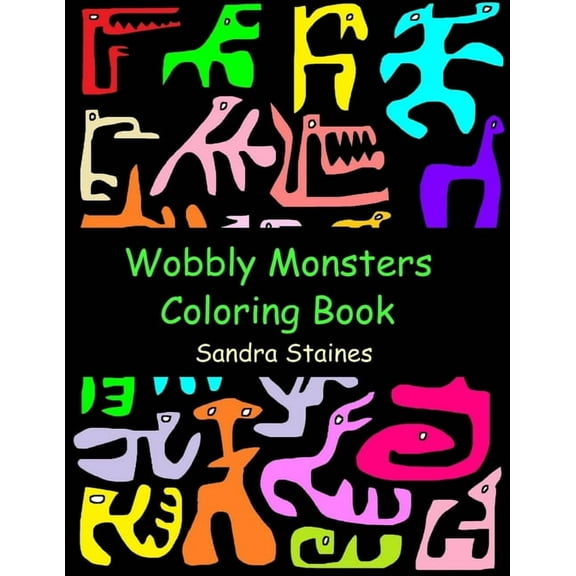 Wobbly Monsters Coloring Book, (Paperback)