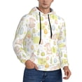 thumbnail image 2 of Pofeuu Easter Rabbit Print Mens Casual Hooded Collar Drawstring Hoodies Pullover Sweatshirts Casual Long Sleeve Shirts-4X-Large, 2 of 7