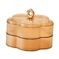 thumbnail image 2 of Shangren Food Storage Organizer 2 Layer Jewelry Storage Box for Party Kitchen Wedding Brown, 2 of 8