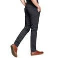 thumbnail image 4 of Matchstick Men’s Slim-Fit Flat Front Tapered Casual Chino Pants, 4 of 10
